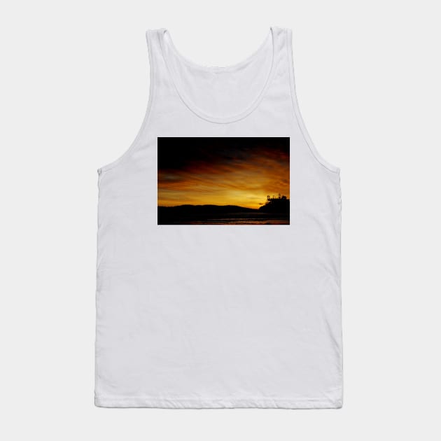 Sunset Long Beach Tofino Vancouver Island Canada Tank Top by AndyEvansPhotos